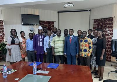 A Group Photo of Persons Present for the Signing of the MOU