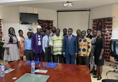 A Group Photo of Persons Present for the Signing of the MOU