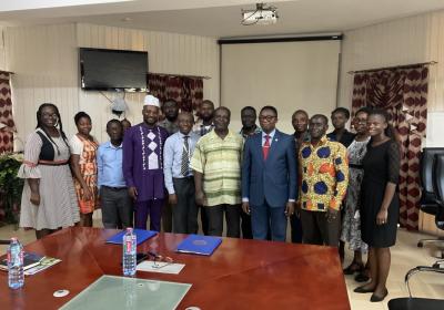 A Group Photo of Persons Present for the Signing of the MOU