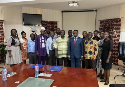 A Group Photo of Persons Present for the Signing of the MOU