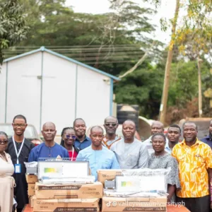 Hon. Joseph Akuerteh Tettey Donates 20 Streetlights to Valley View University Campus